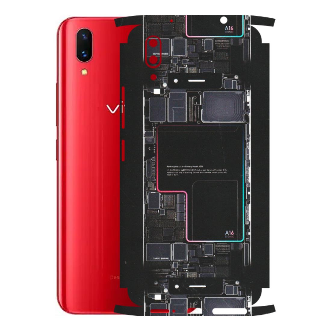 VIVO Z/V/X/T/U/S Series Phone Skins (All Models) - Motherboard Circuit Layout - Matte Finish (M-117) Vivo X21