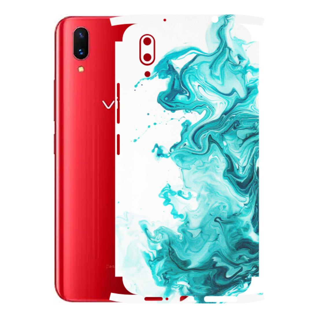 VIVO Z/V/X/T/U/S Series Phone Skins (All Models) - Sky Blue Abstract Colour - Matte Finish (M-146) Vivo X21