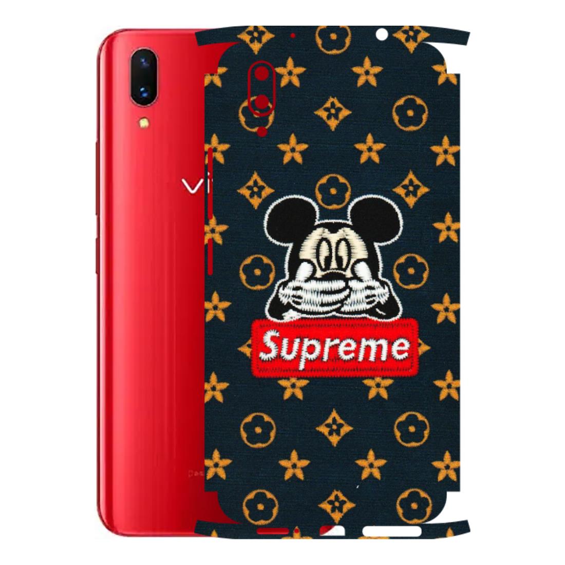 VIVO Z/V/X/T/U/S Series Phone Skins (All Models) - Mickey Supreme - Matte Finish (M-83) Vivo X21