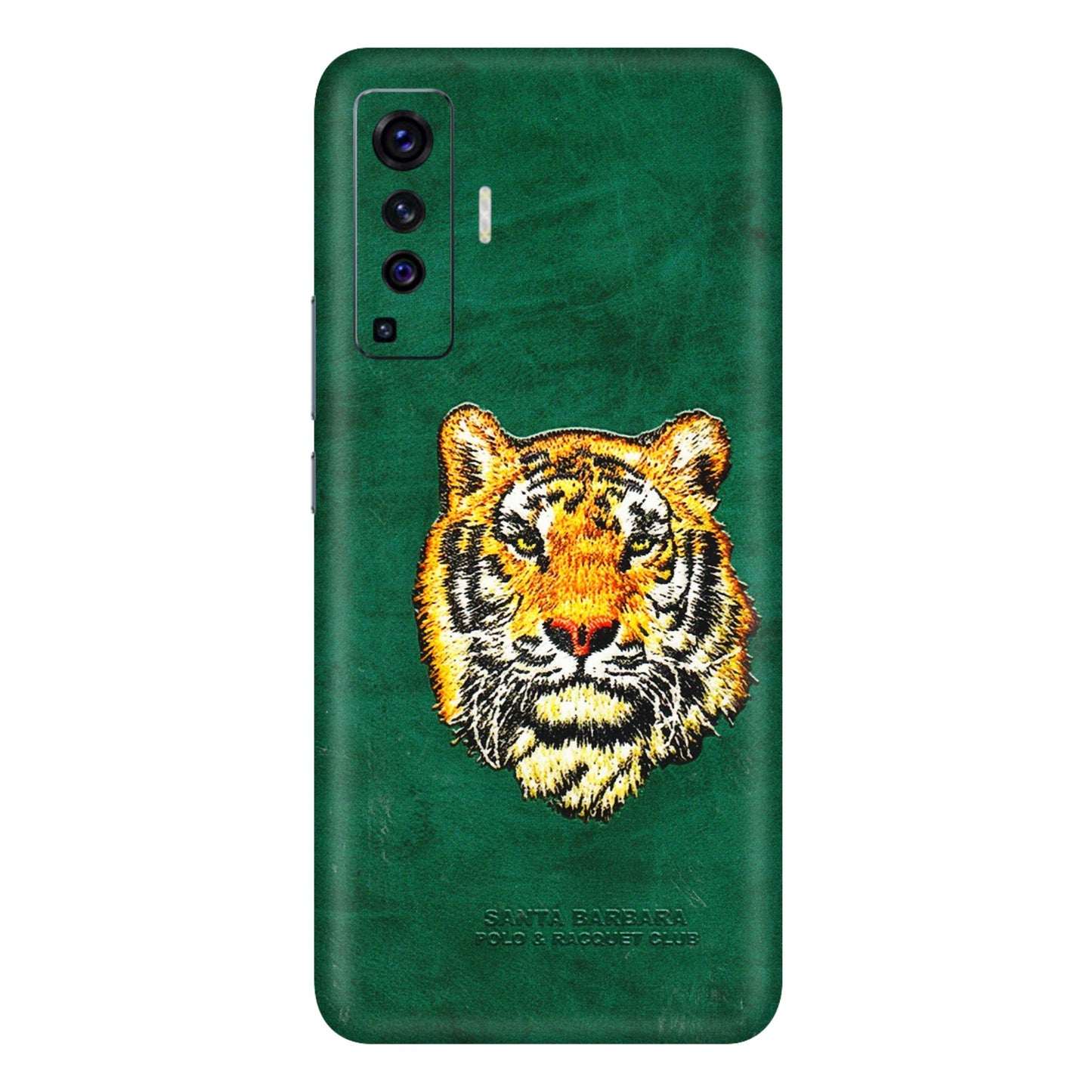VIVO Z/V/X/T/U/S Series Phone Skins (All Models) - Leather Feel Tiger - 3D Embossed Finish (L-111) Vivo X50