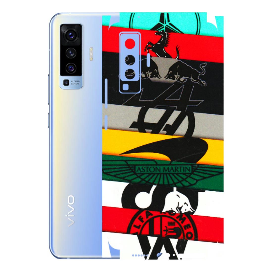 VIVO Z/V/X/T/U/S Series Phone Skins (All Models) - Multi Designer Brands - 3D Embossed Finish (L-187) Vivo X50