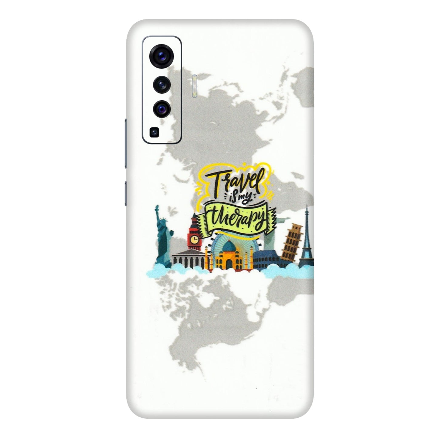 VIVO Z/V/X/T/U/S Series Phone Skins (All Models) - Travel Therapy - 3D Embossed Finish (L-199) Vivo X50