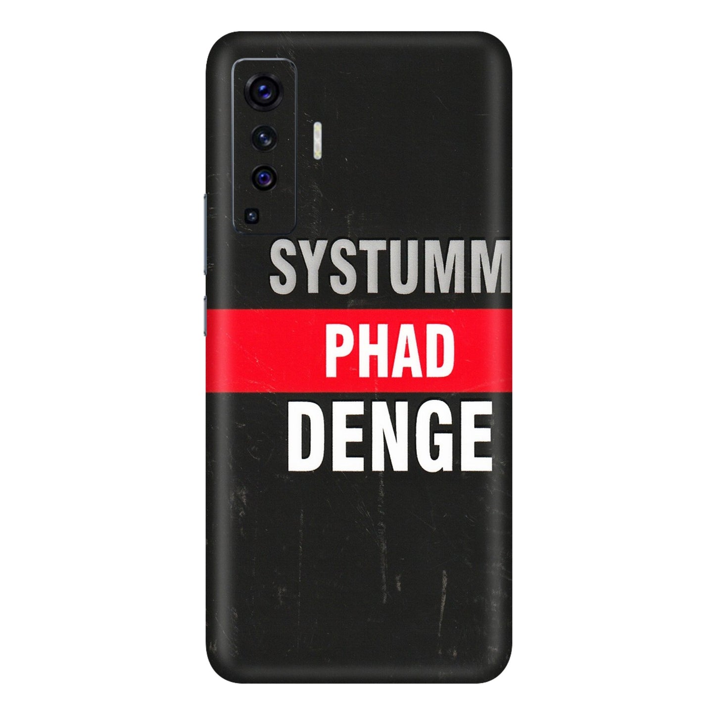VIVO Z/V/X/T/U/S Series Phone Skins (All Models) - Systumm Phad Denge - 3D Embossed Finish (L-278) Vivo X50