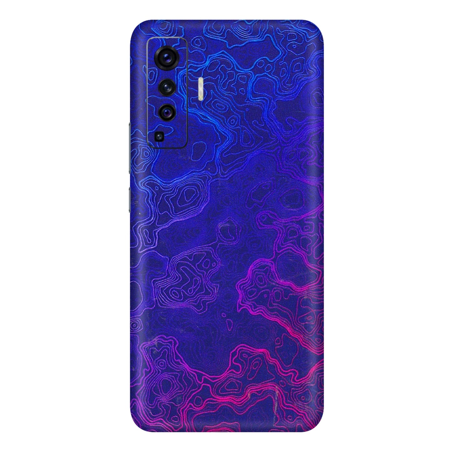 VIVO Z/V/X/T/U/S Series Phone Skins (All Models) - Purple Ripples Swirl - 3D Embossed Finish (L-314) Vivo X50