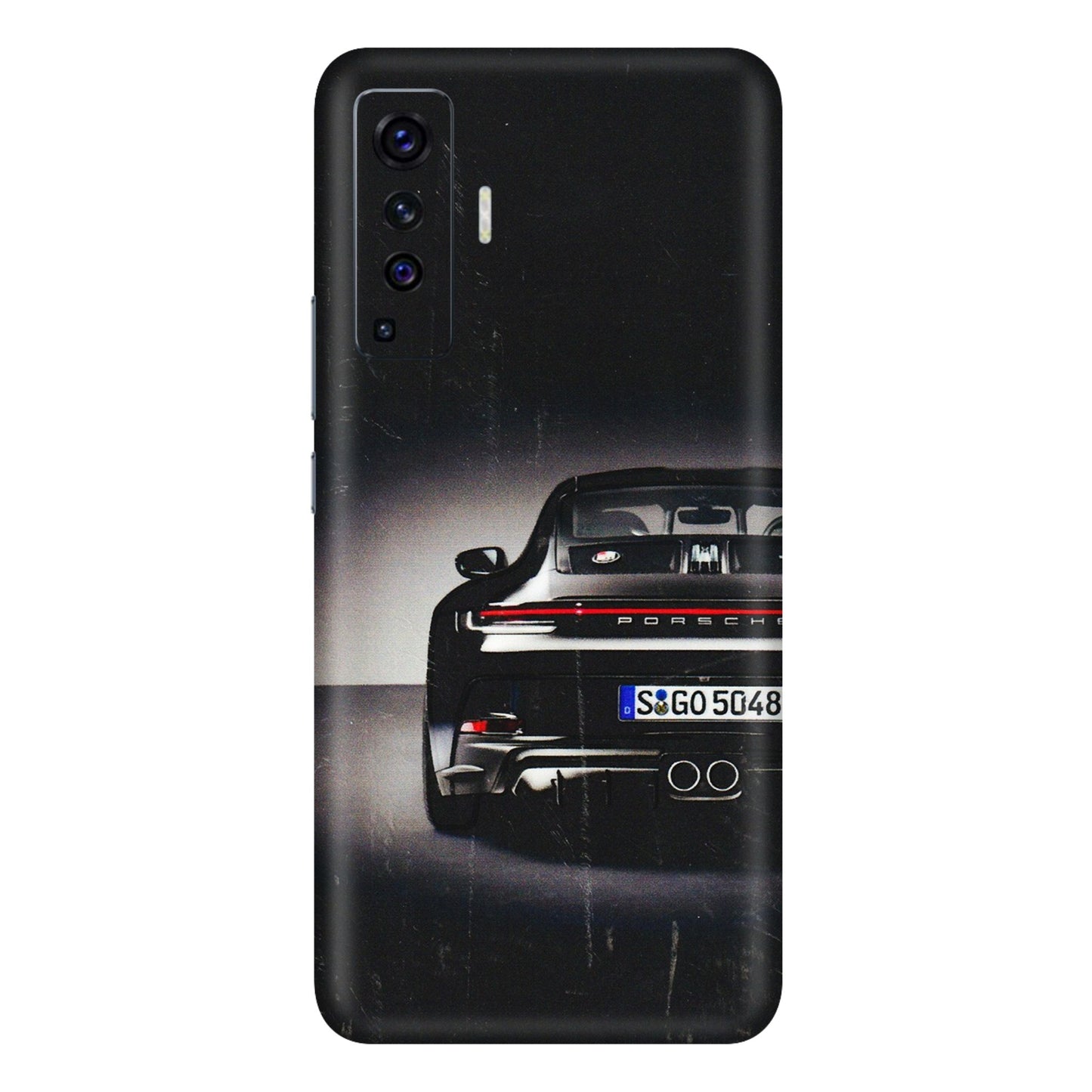 VIVO Z/V/X/T/U/S Series Phone Skins (All Models) - New Black Porsche GT3 - 3D Embossed Finish (L-327) Vivo X50