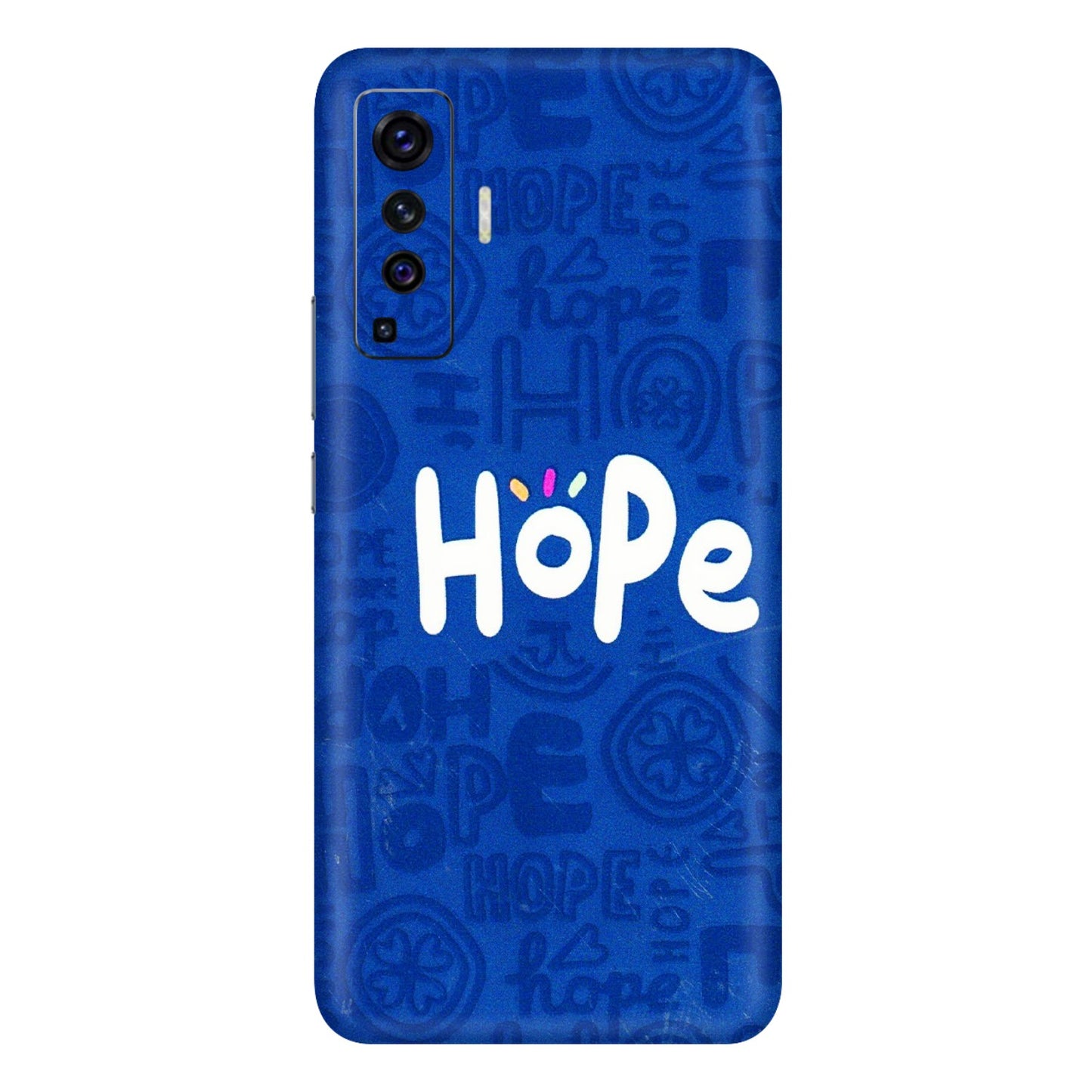 VIVO Z/V/X/T/U/S Series Phone Skins (All Models) - Hope Doodles Blue - 3D Embossed Finish (L-43) Vivo X50