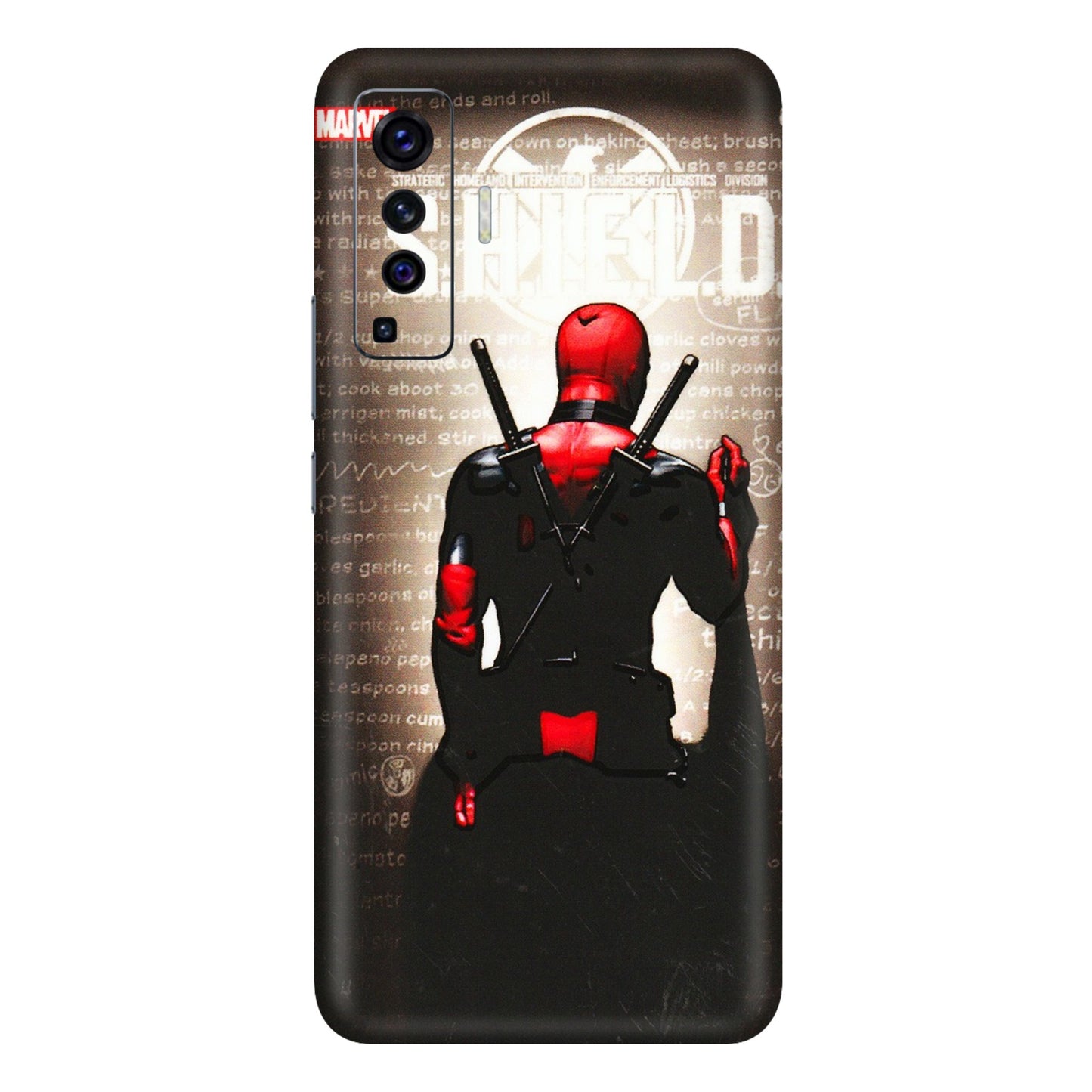 VIVO Z/V/X/T/U/S Series Phone Skins (All Models) - Deadpool - 3D Embossed Finish (L-56) Vivo X50