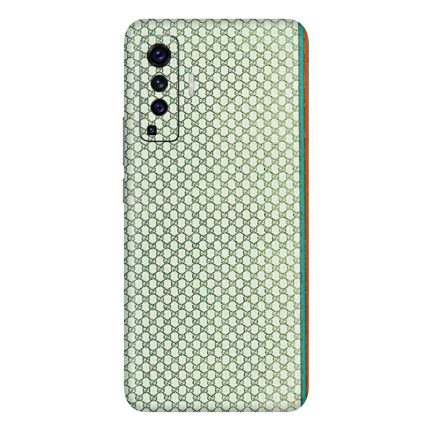 VIVO Z/V/X/T/U/S Series Phone Skins (All Models) - Gucci Fabric Pattern - 3D Embossed Finish (L-73) Vivo X50