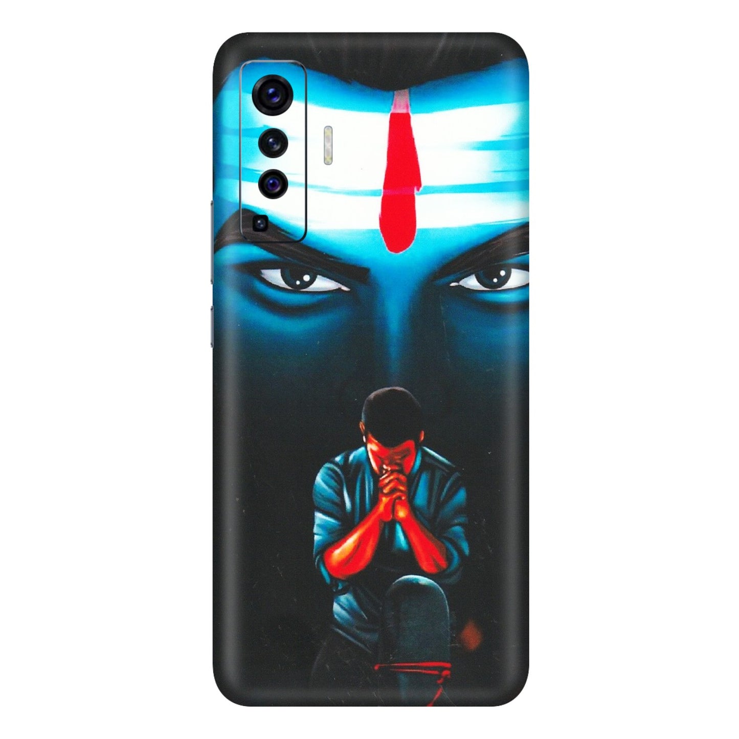 VIVO Z/V/X/T/U/S Series Phone Skins (All Models) - Mahakal Bhakt - Matte Finish (M-112) Vivo X50