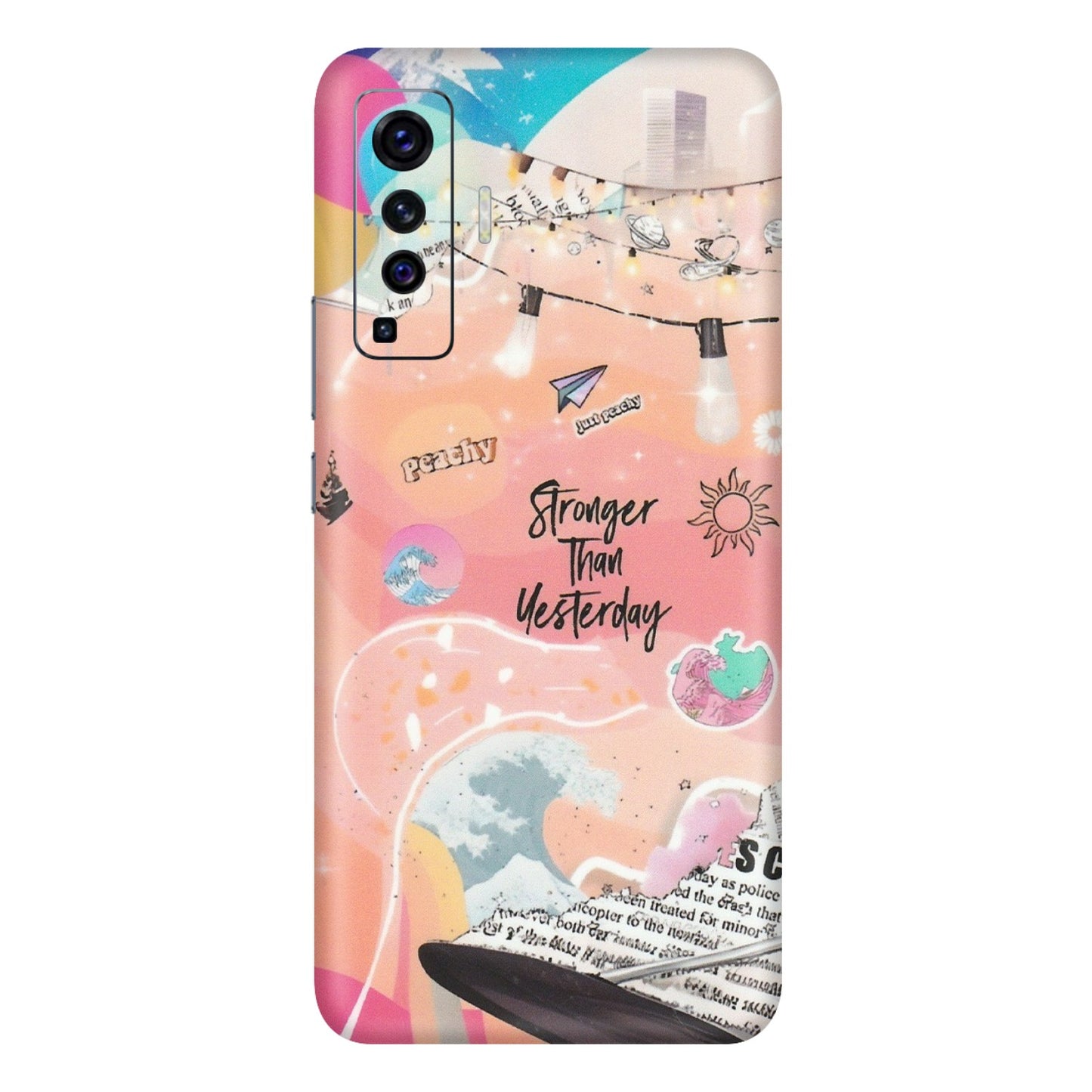 VIVO Z/V/X/T/U/S Series Phone Skins (All Models) - Stronger Then Yesterday - Matte Finish (M-128) Vivo X50