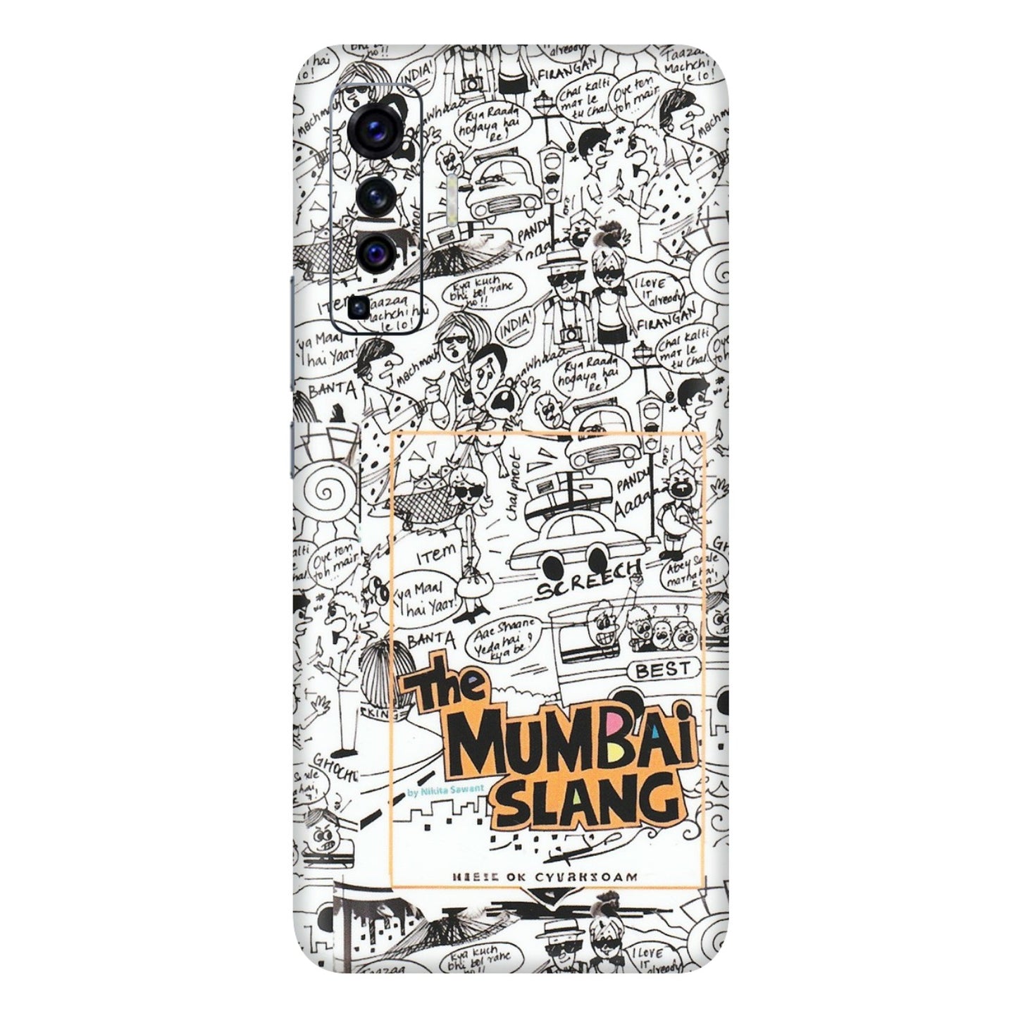 VIVO Z/V/X/T/U/S Series Phone Skins (All Models) - The Mumbai Slang - Matte Finish (M-142) Vivo X50