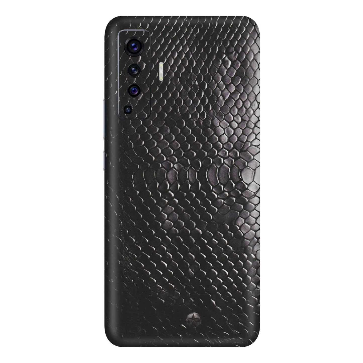 VIVO Z/V/X/T/U/S Series Phone Skins (All Models) - Black Snack Leather - Matte Finish (M-147) Vivo X50