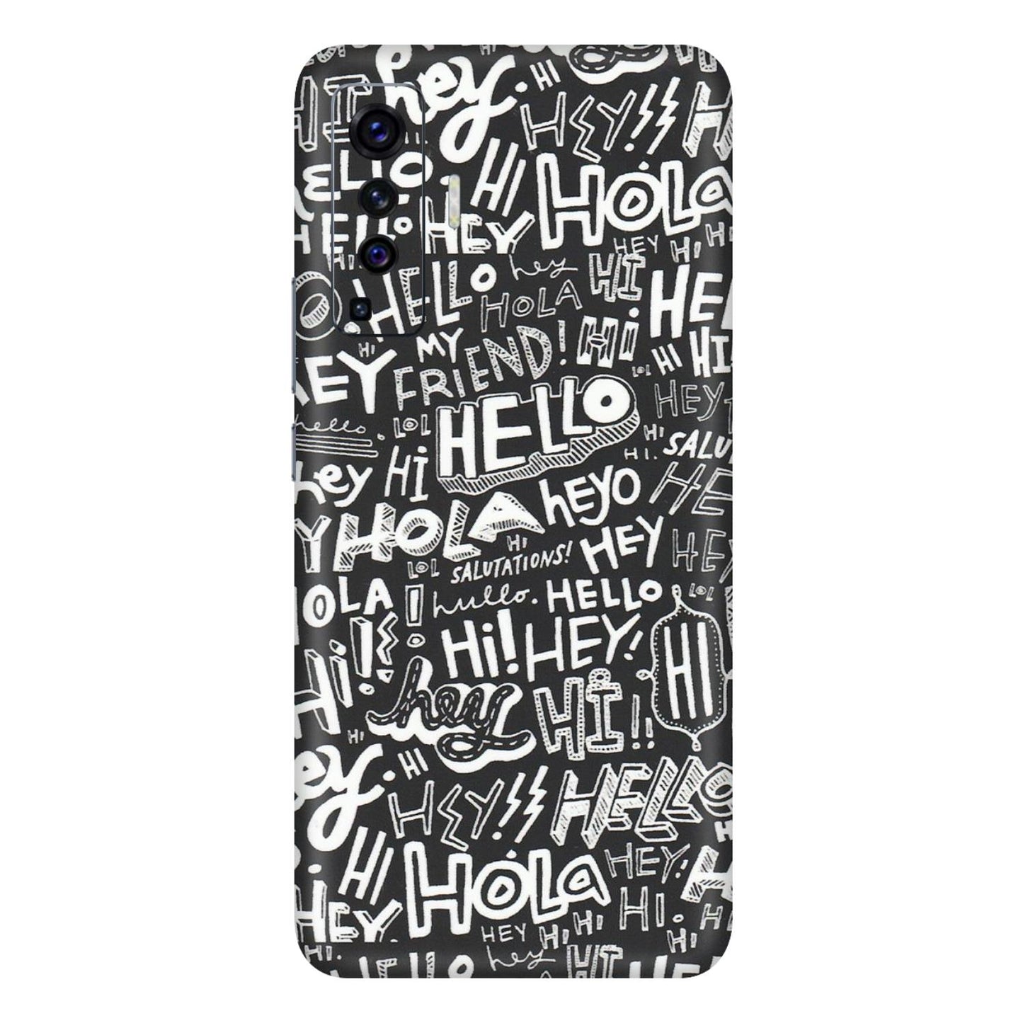 VIVO Z/V/X/T/U/S Series Phone Skins (All Models) - Hi Hello Doodles - Matte Finish (M-25) Vivo X50