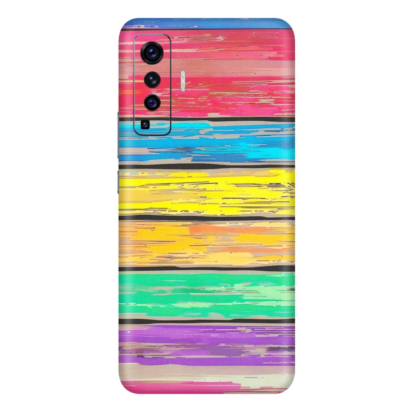 VIVO Z/V/X/T/U/S Series Phone Skins (All Models) - Multi Colour Wooden Wall - Matte Finish (M-96) Vivo X50