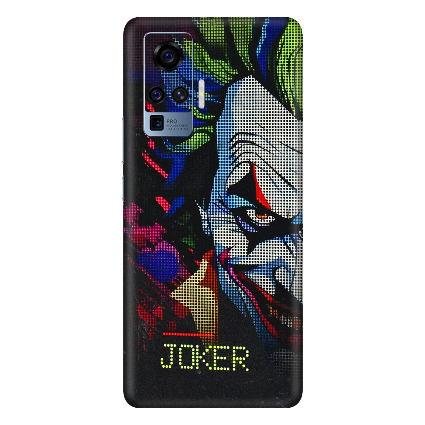 VIVO Z/V/X/T/U/S Series Phone Skins (All Models) - Joker Dot Matrix - 3D Embossed Finish (L-08) Vivo X50 Pro