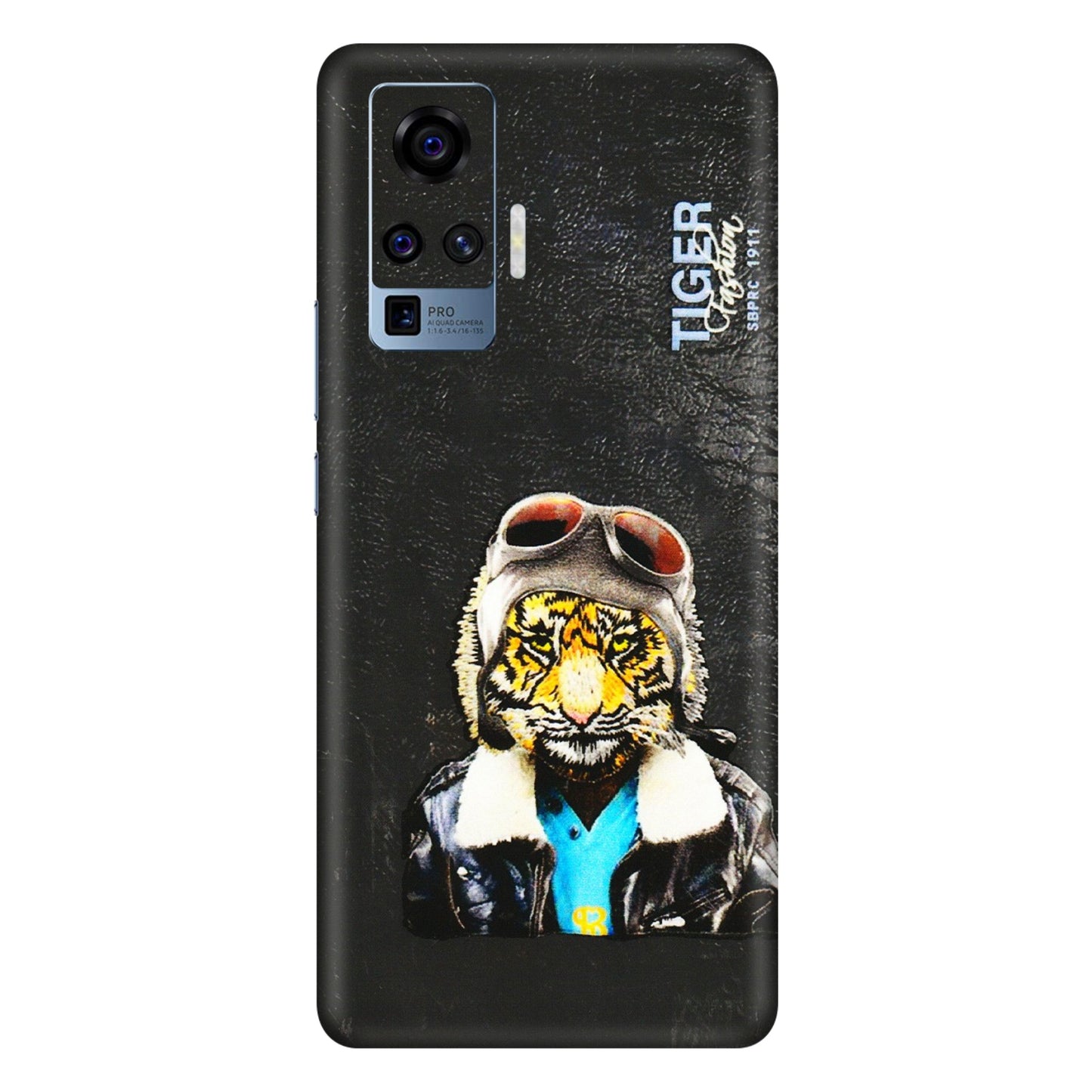 VIVO Z/V/X/T/U/S Series Phone Skins (All Models) - Rider Tiger - 3D Embossed Finish (L-113) Vivo X50 Pro