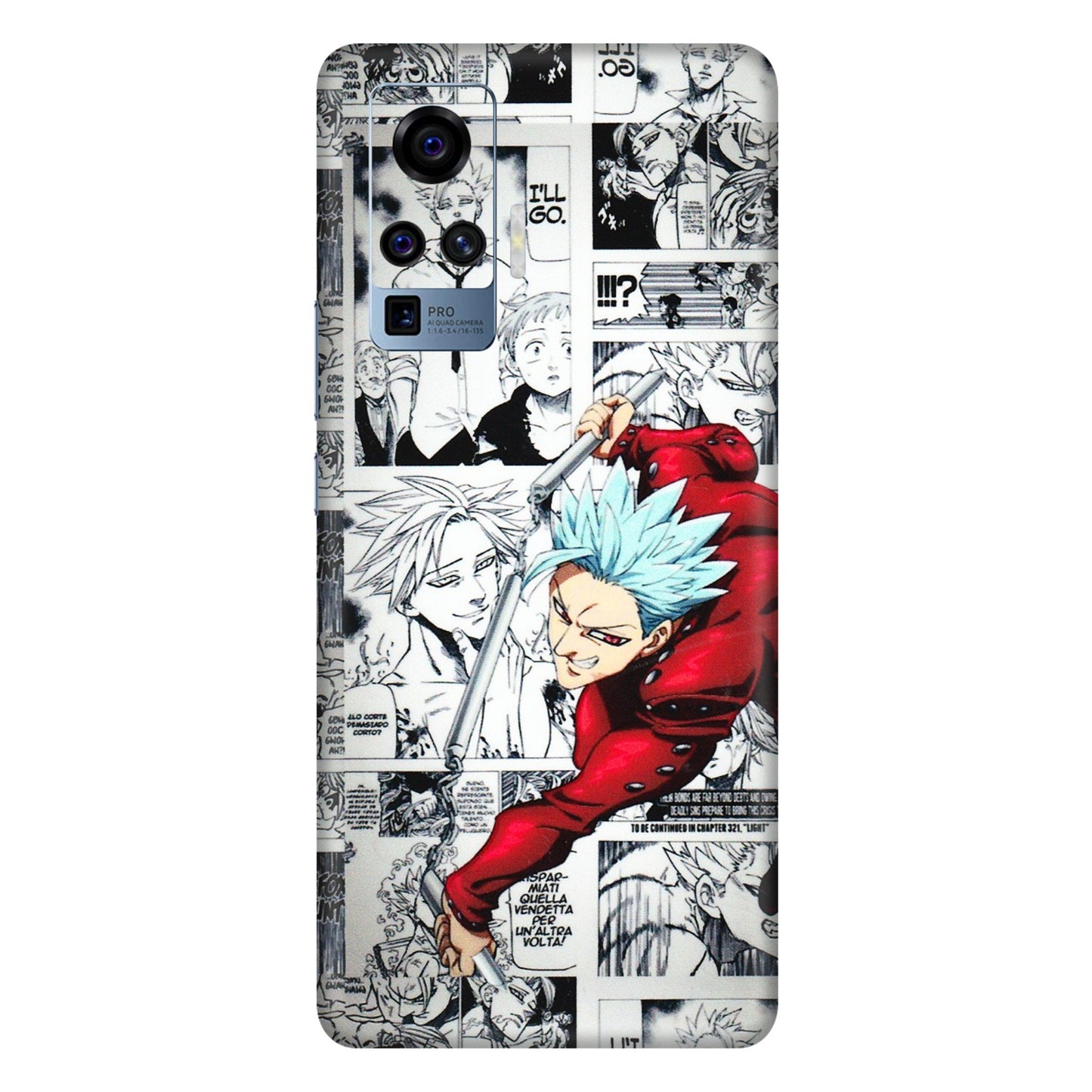 VIVO Z/V/X/T/U/S Series Phone Skins (All Models) - Anime Comic - 3D Embossed Finish (L-192) Vivo X50 Pro