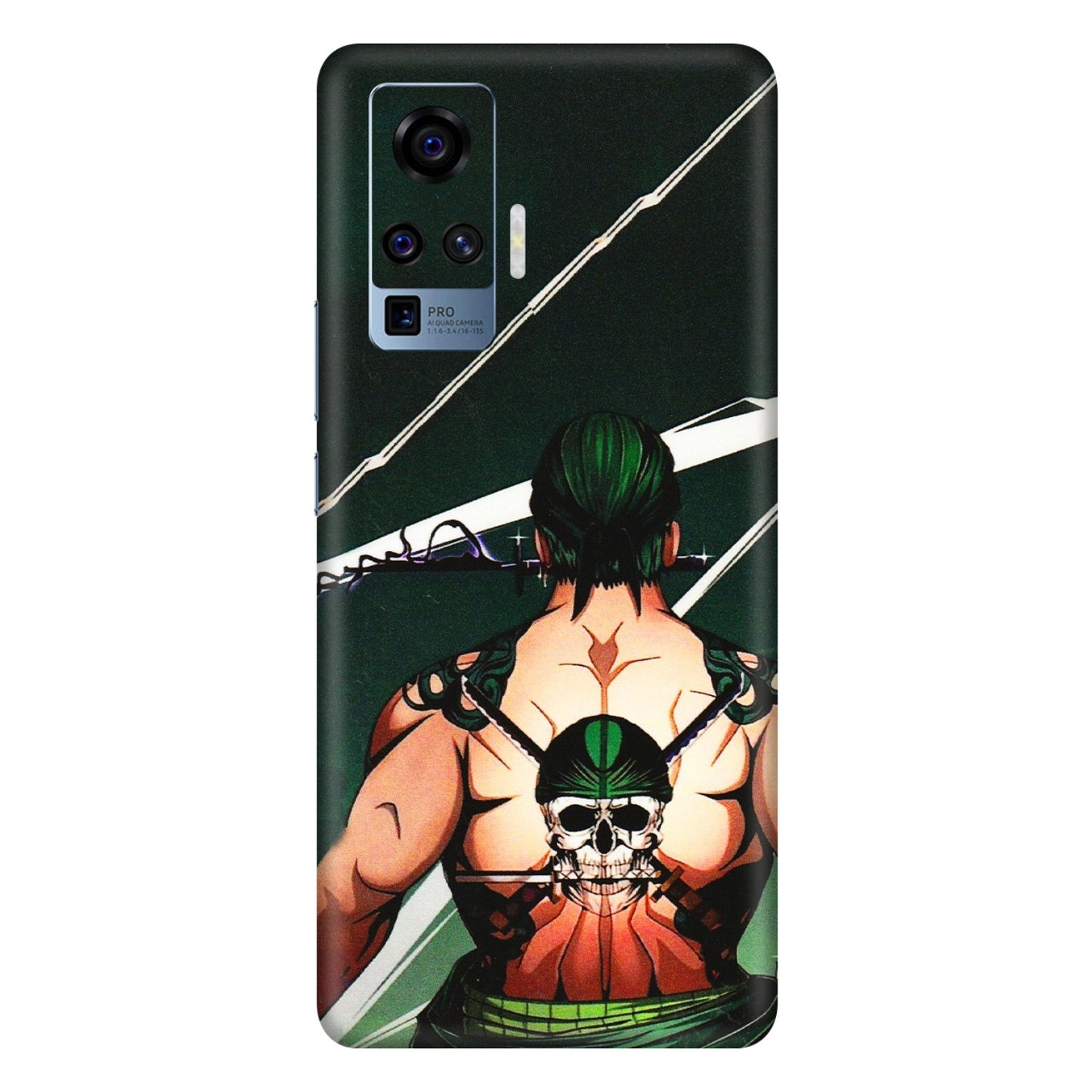 VIVO Z/V/X/T/U/S Series Phone Skins (All Models) - Zoro Anime - 3D Embossed Finish (L-23) Vivo X50 Pro