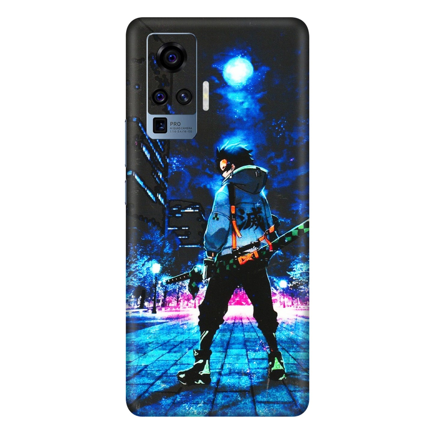 VIVO Z/V/X/T/U/S Series Phone Skins (All Models) - Demon Slayer Sword - 3D Embossed Finish (L-247) Vivo X50 Pro