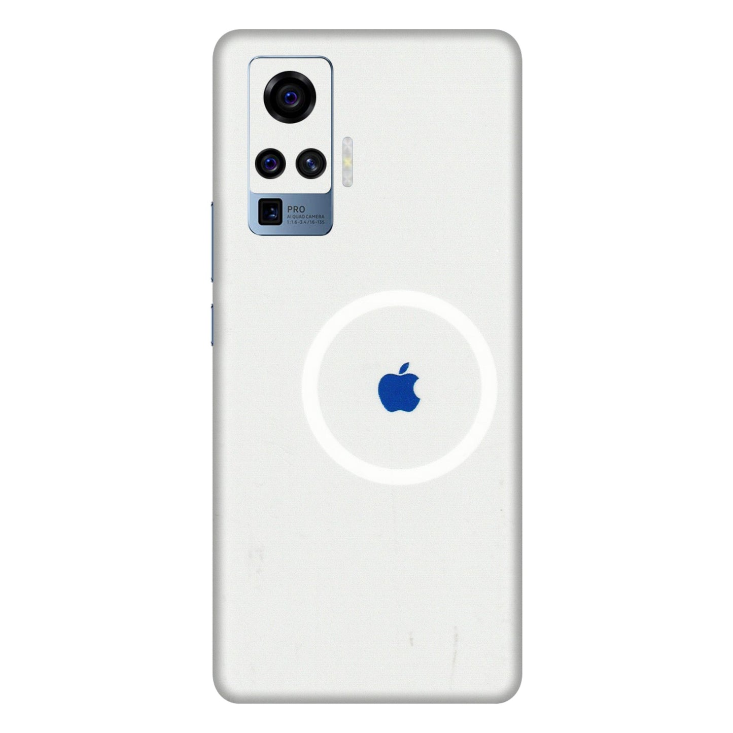 VIVO Z/V/X/T/U/S Series Phone Skins (All Models) - iPhone Magsafe Logo - 3D Embossed Finish (L-320) Vivo X50 Pro