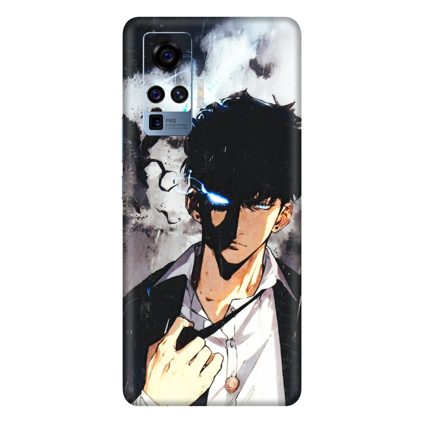VIVO Z/V/X/T/U/S Series Phone Skins (All Models) - Sung Jinwoo Manhwa Anime - 3D Embossed Finish (L-328) Vivo X50 Pro