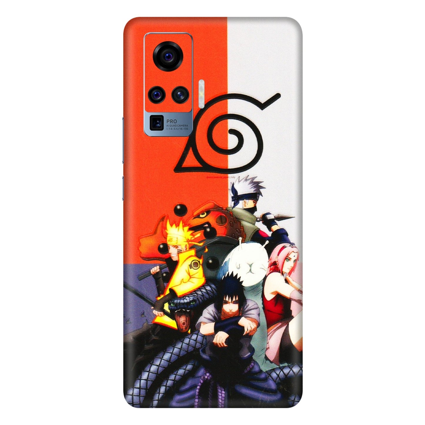 VIVO Z/V/X/T/U/S Series Phone Skins (All Models) - Naruto Final Fight - 3D Embossed Finish (L-33) Vivo X50 Pro