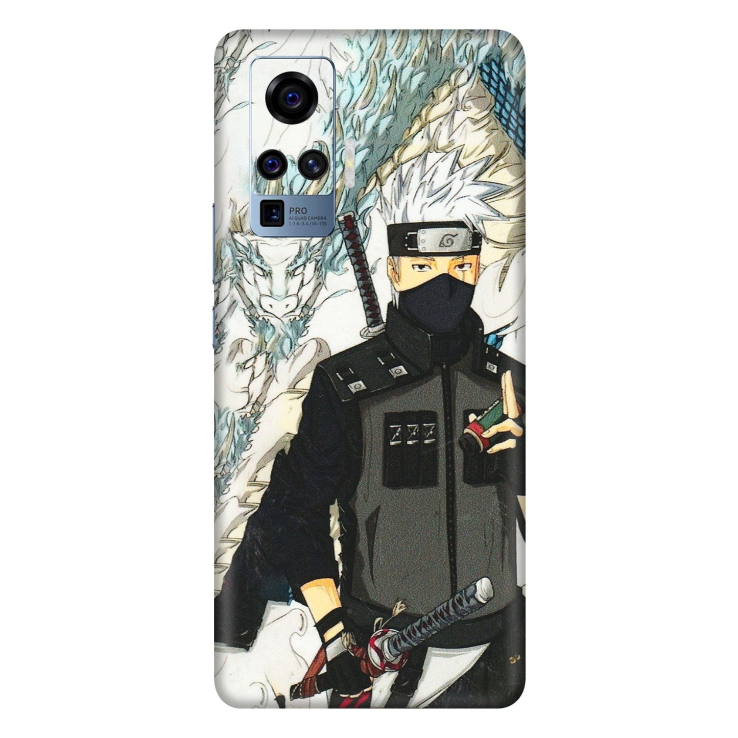 VIVO Z/V/X/T/U/S Series Phone Skins (All Models) - Kakashi Hatake Naruto Anime - 3D Embossed Finish (L-46) Vivo X50 Pro