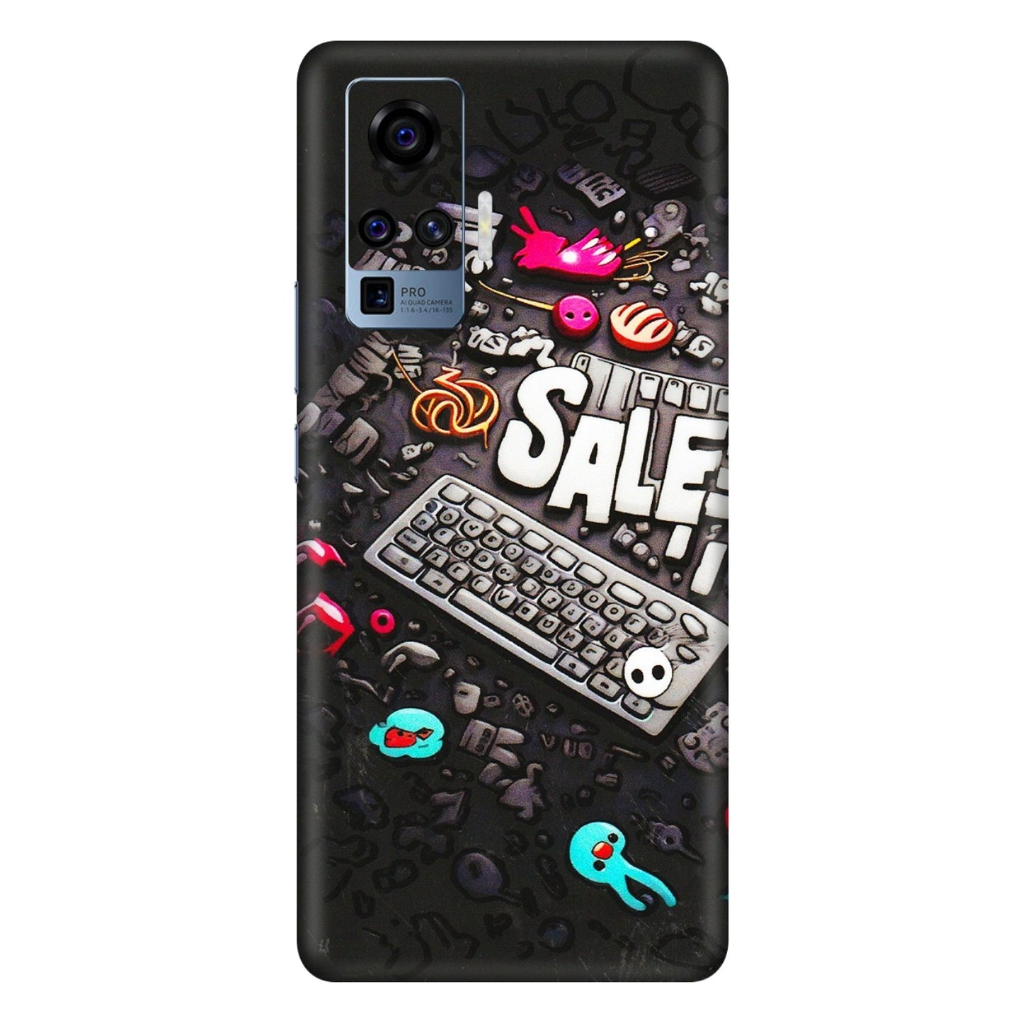 VIVO Z/V/X/T/U/S Series Phone Skins (All Models) - Gadgets Sale - 3D Embossed Finish (L-50) Vivo X50 Pro
