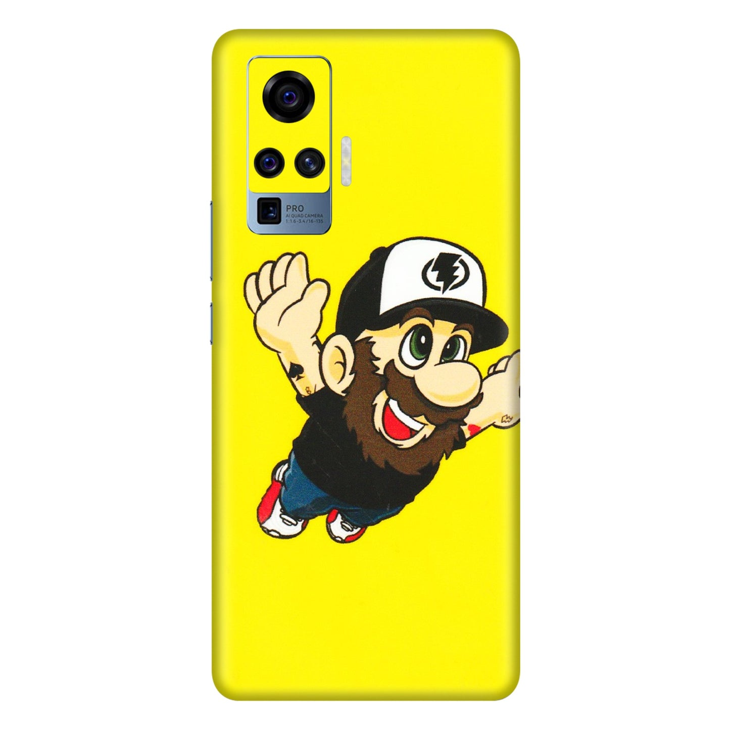 VIVO Z/V/X/T/U/S Series Phone Skins (All Models) - Flying Beardo - 3D Embossed Finish (L-60) Vivo X50 Pro