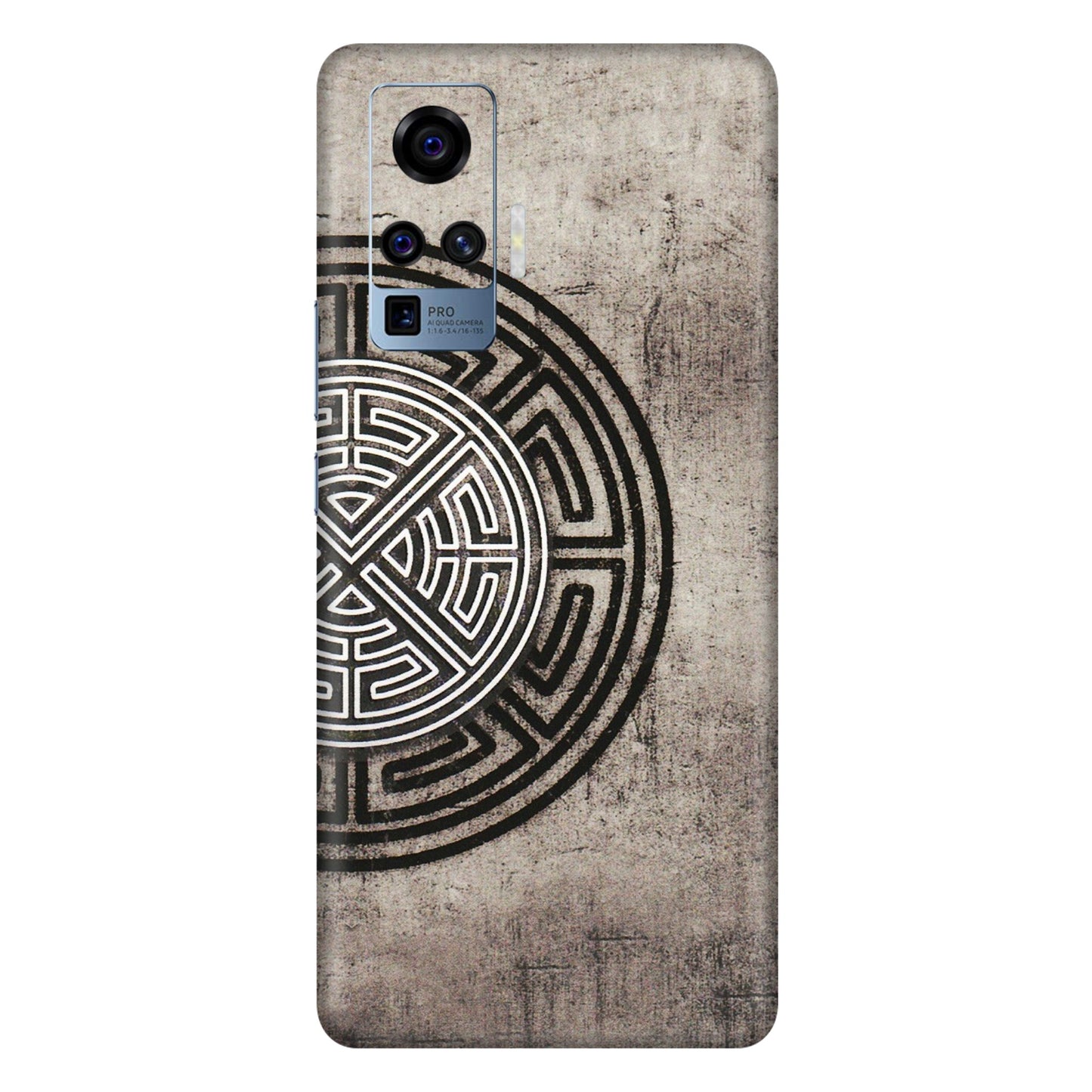 VIVO Z/V/X/T/U/S Series Phone Skins (All Models) - Mysterious Circular Design - 3D Embossed Finish (L-63) Vivo X50 Pro