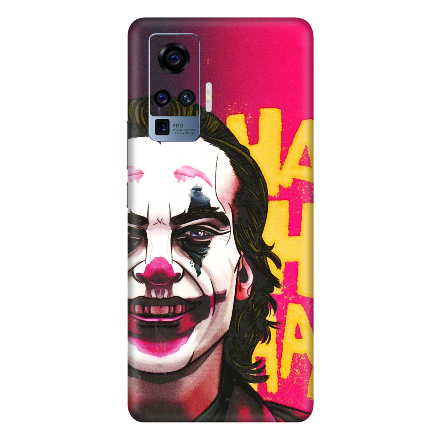 VIVO Z/V/X/T/U/S Series Phone Skins (All Models) - Joker Evil Laugh - 3D Embossed Finish (L-97) Vivo X50 Pro