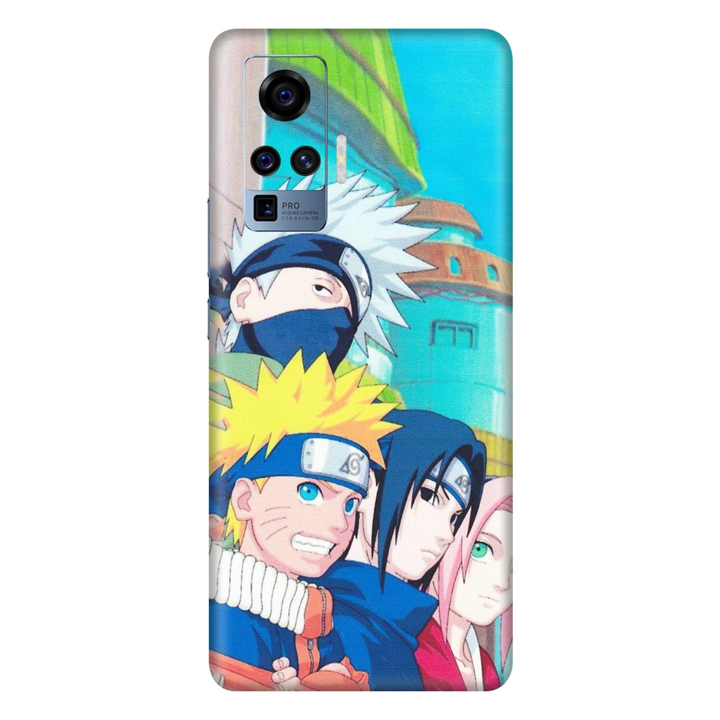 VIVO Z/V/X/T/U/S Series Phone Skins (All Models) - Team Minato And Kakashi - Matte Finish (M-101) Vivo X50 Pro