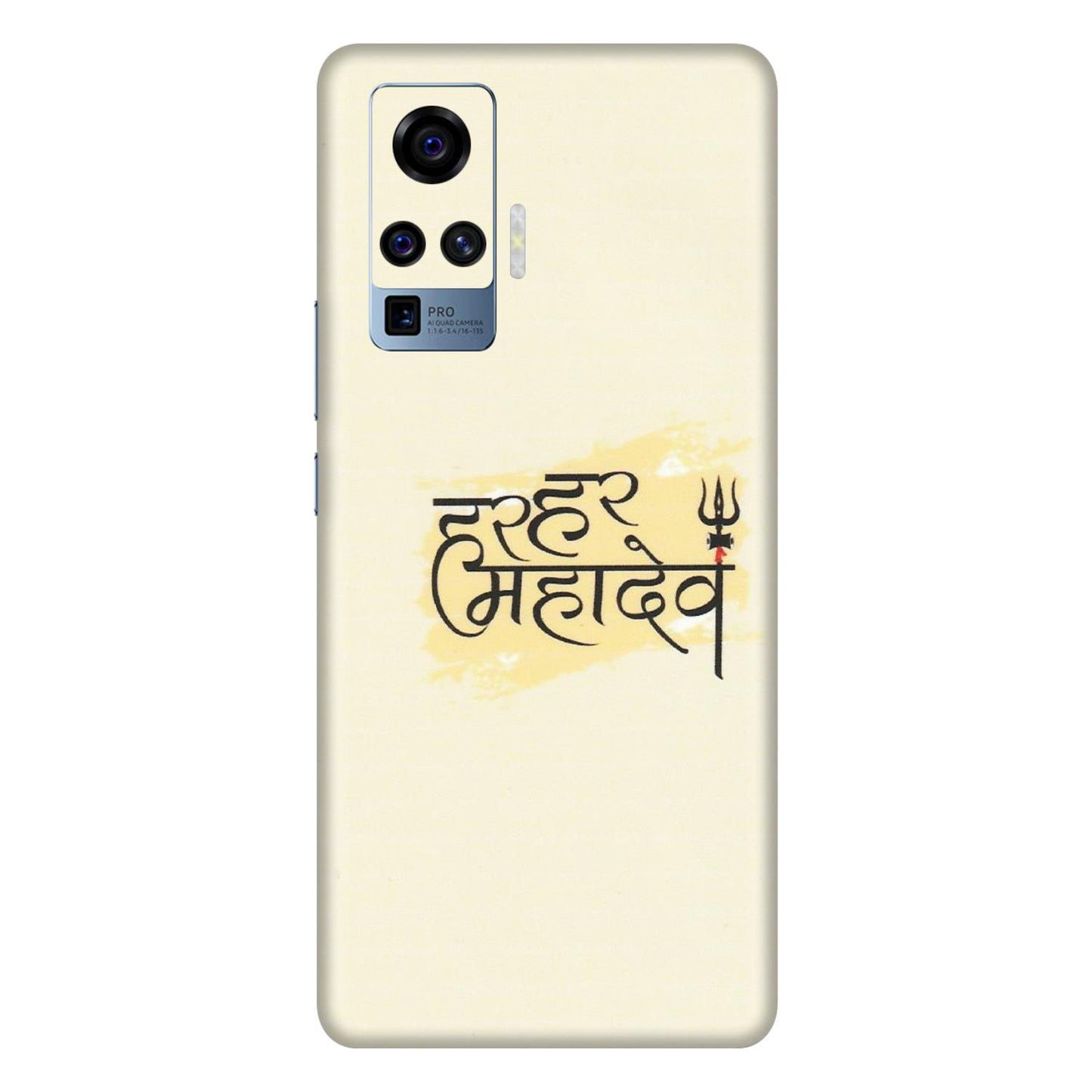 VIVO Z/V/X/T/U/S Series Phone Skins (All Models) - Har Har Mahadev - Matte Finish (M-10) Vivo X50 Pro