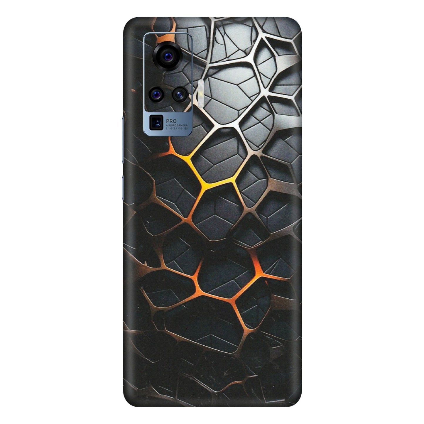 VIVO Z/V/X/T/U/S Series Phone Skins (All Models) - New Abstract Graphite Tiles - Matte Finish (M-130) Vivo X50 Pro