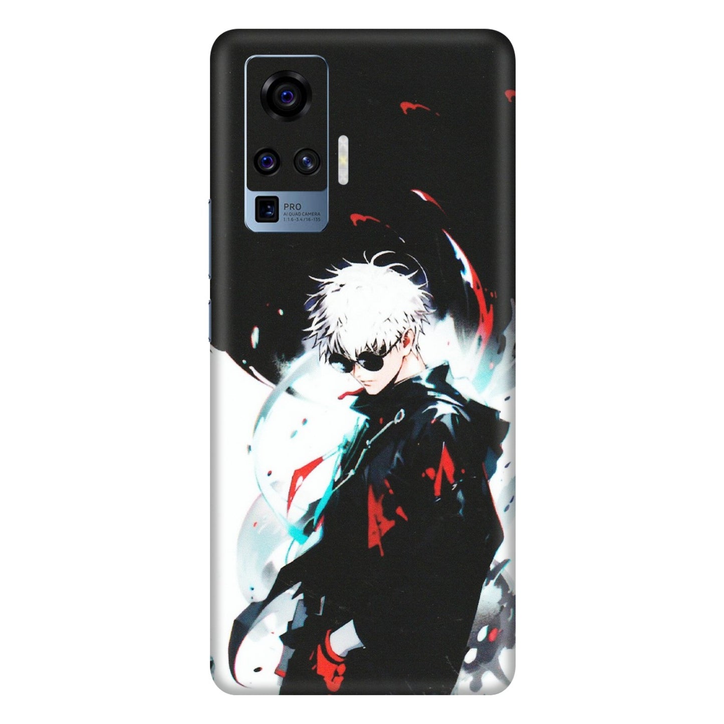 VIVO Z/V/X/T/U/S Series Phone Skins (All Models) - Gojo Powerful Charater Kaisen Anime - Matte Finish (M-144) Vivo X50 Pro