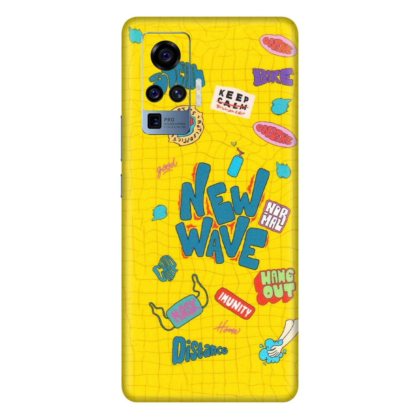 VIVO Z/V/X/T/U/S Series Phone Skins (All Models) - New Wave Life - Matte Finish (M-17) Vivo X50 Pro