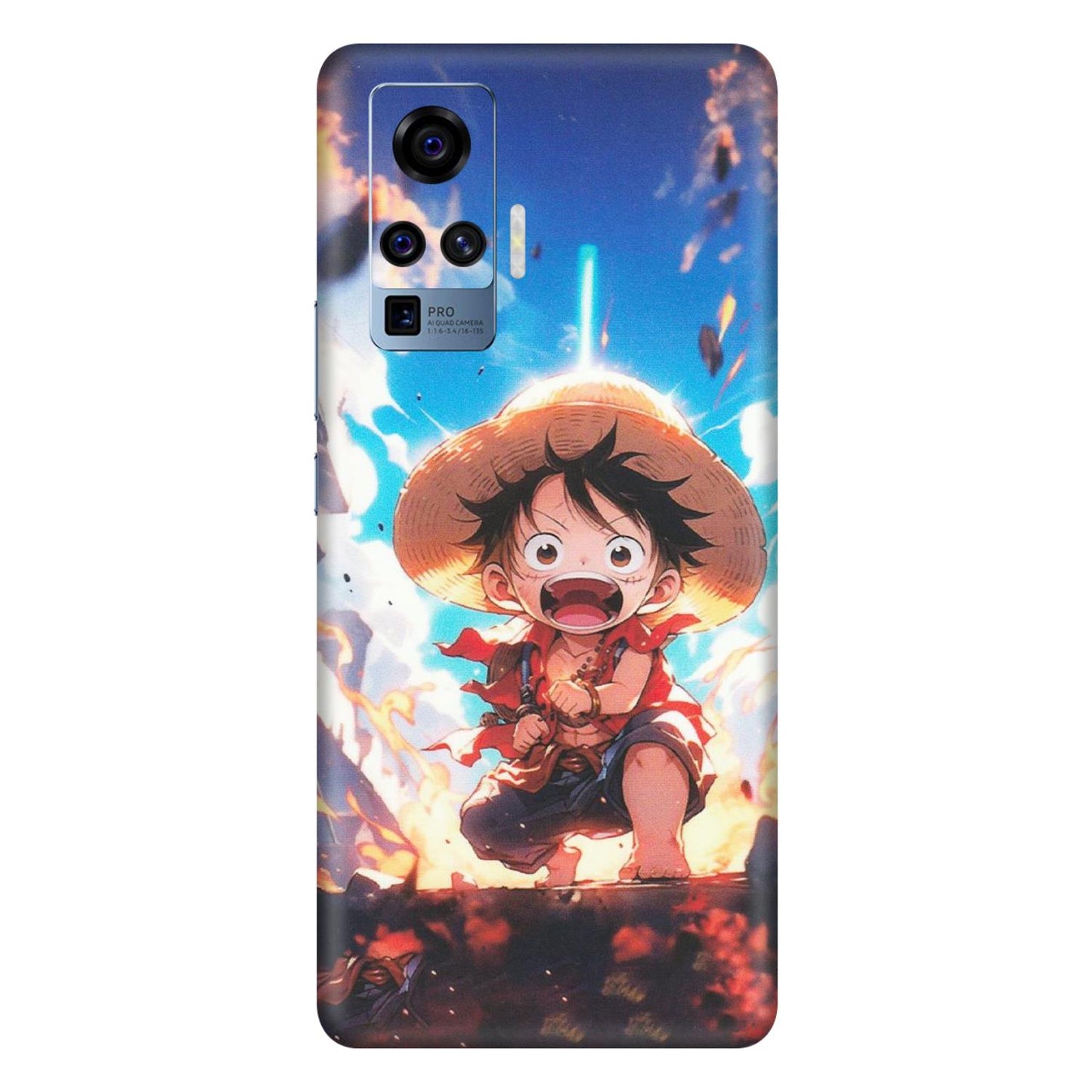 VIVO Z/V/X/T/U/S Series Phone Skins (All Models) - Toon One Piece Cute Character - Matte Finish (M-35) Vivo X50 Pro