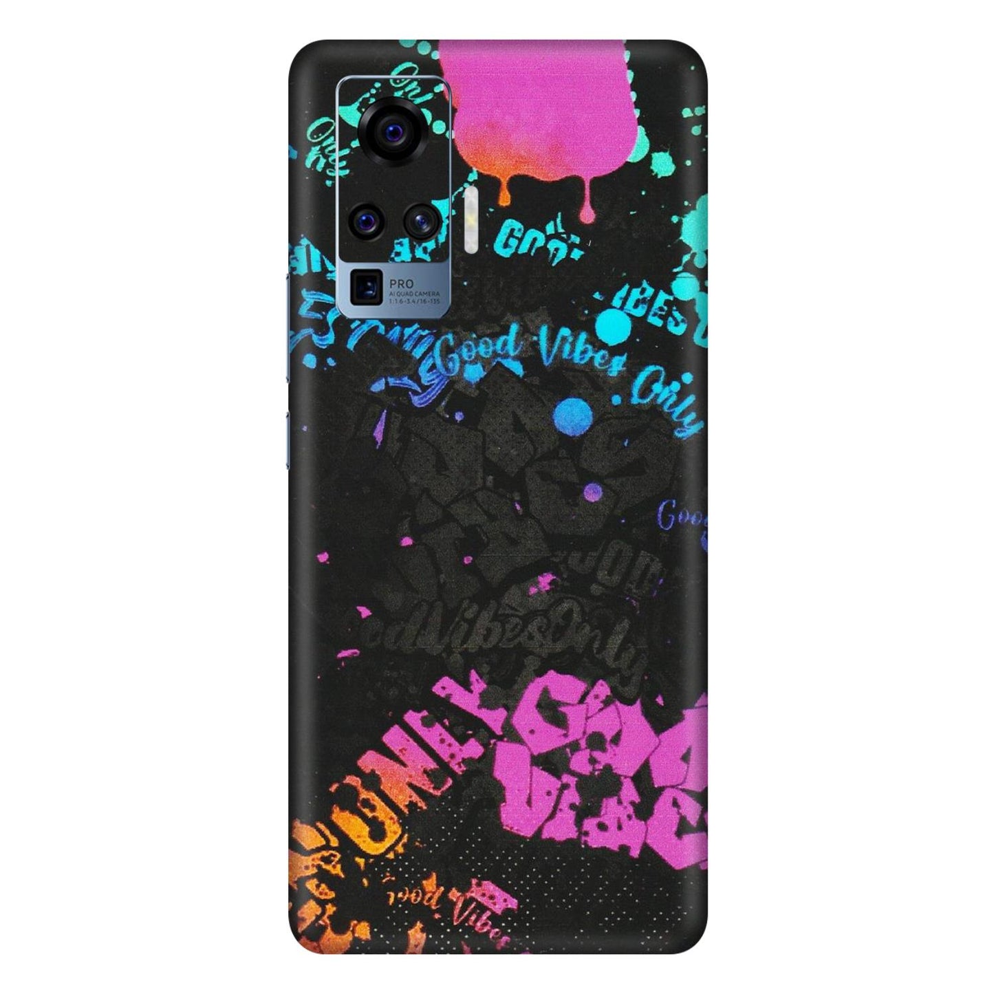 VIVO Z/V/X/T/U/S Series Phone Skins (All Models) - Majestic Black Vibes - Matte Finish (M-62) Vivo X50 Pro