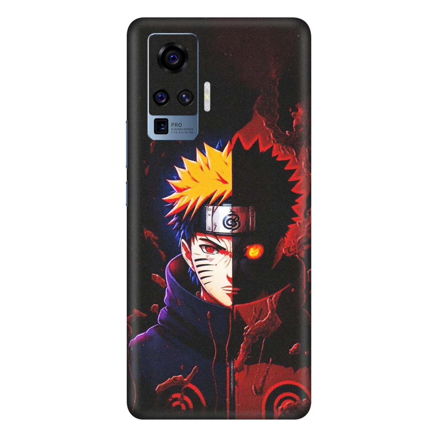 VIVO Z/V/X/T/U/S Series Phone Skins (All Models) - Naruto X Evil - Matte Finish (M-70) Vivo X50 Pro