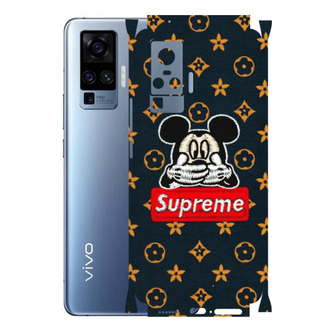 VIVO Z/V/X/T/U/S Series Phone Skins (All Models) - Mickey Supreme - Matte Finish (M-83) Vivo X50 Pro