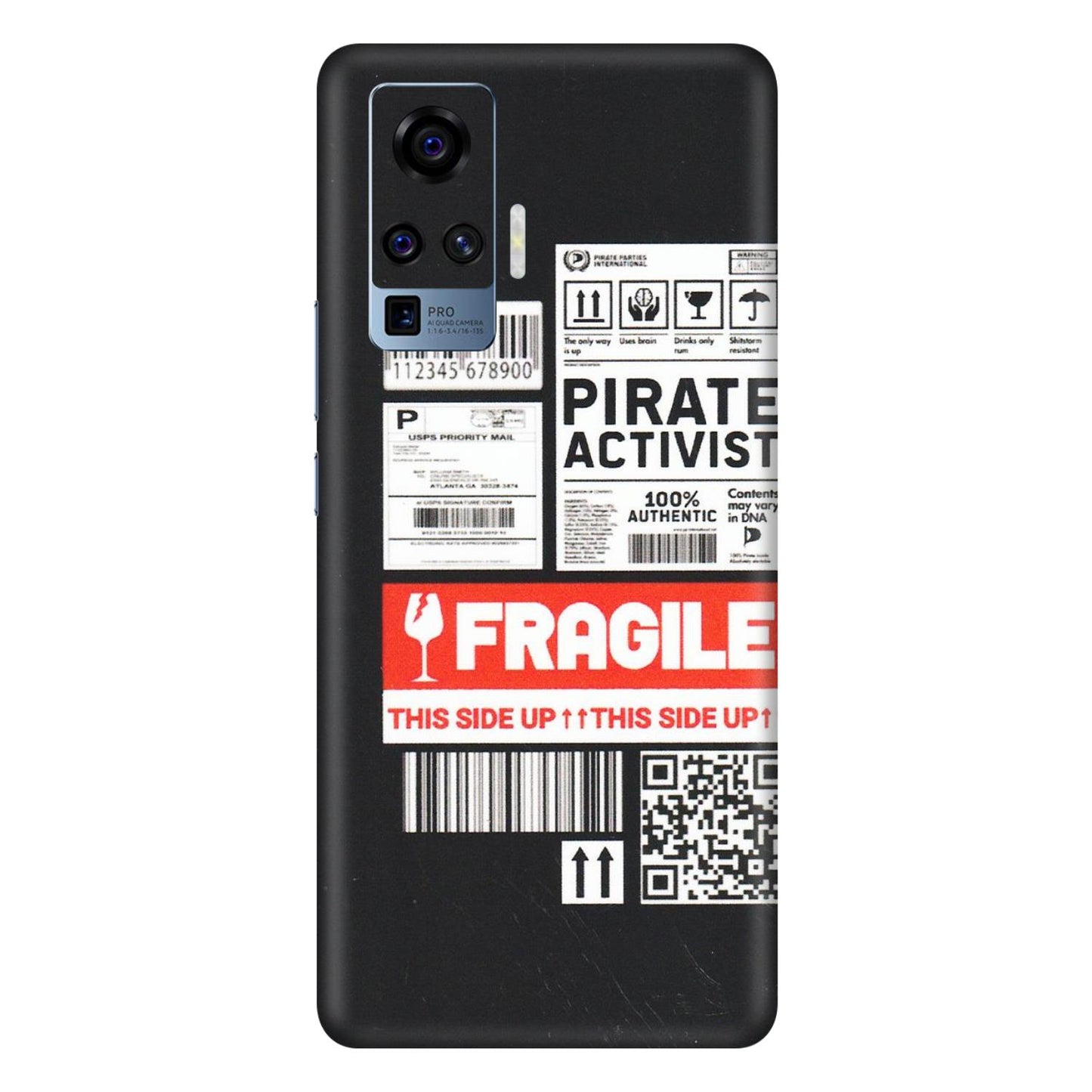 VIVO Z/V/X/T/U/S Series Phone Skins (All Models) - Handle With Care - Matte Finish (M-99) Vivo X50 Pro