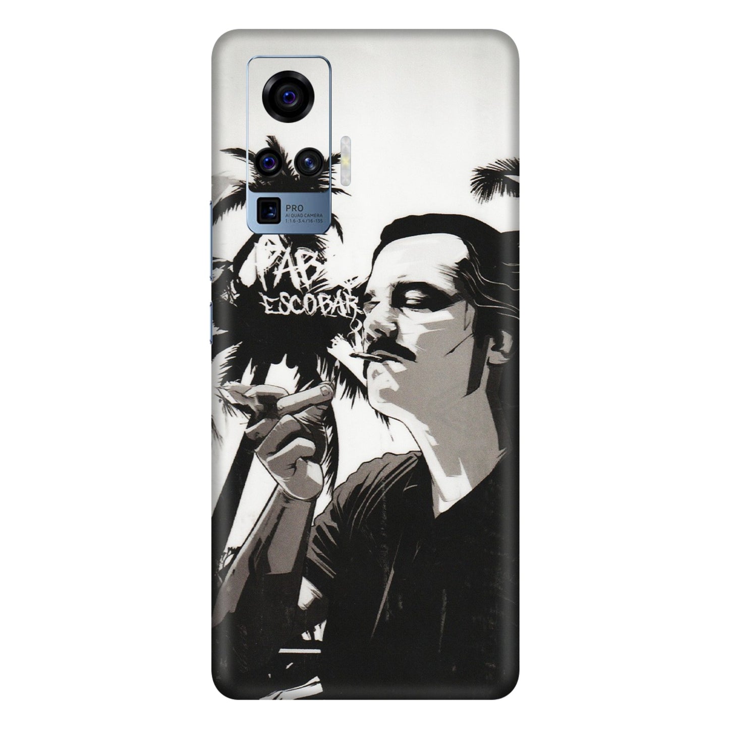 VIVO Z/V/X/T/U/S Series Phone Skins (All Models) - Pab Escobar - Transparent Finish (T-05) Vivo X50 Pro