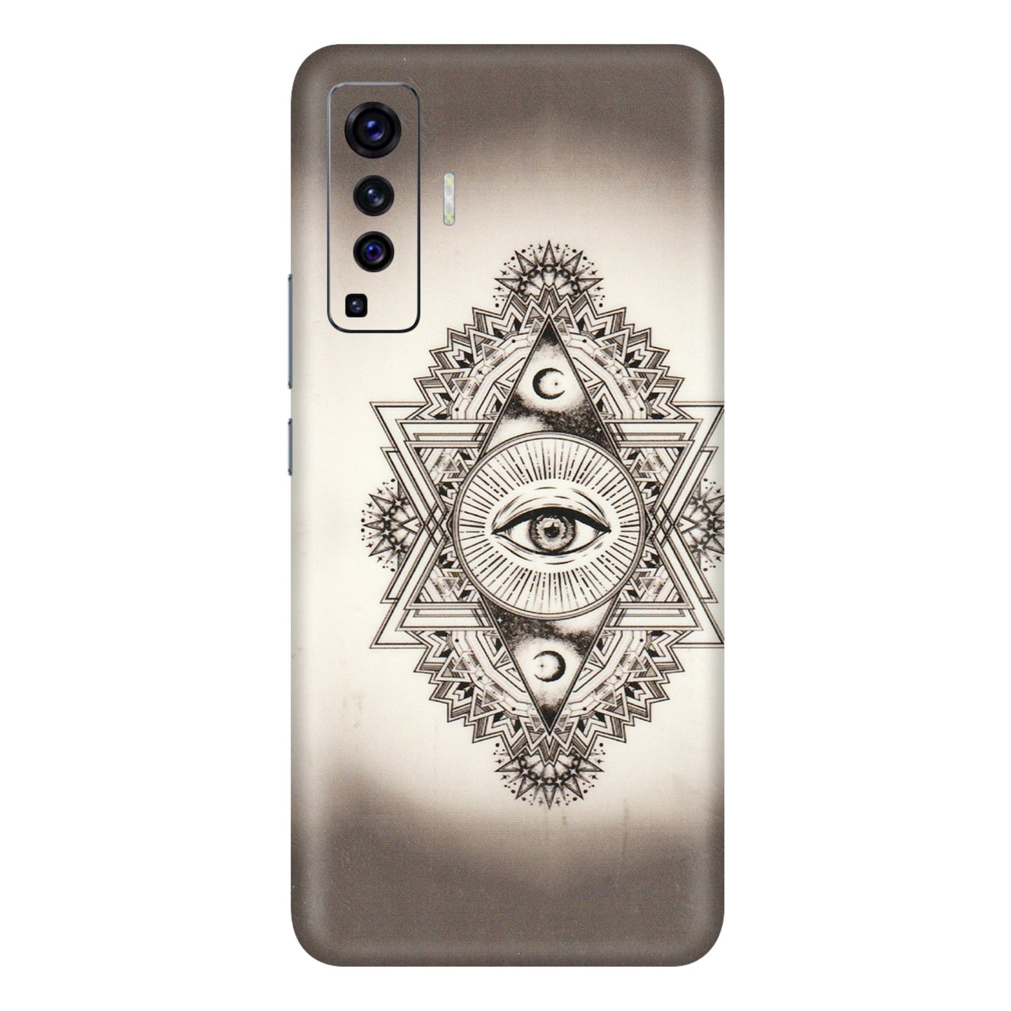 VIVO Z/V/X/T/U/S Series Phone Skins (All Models) - Illuminati Great Eye - Transparent Finish (T-14) Vivo X50