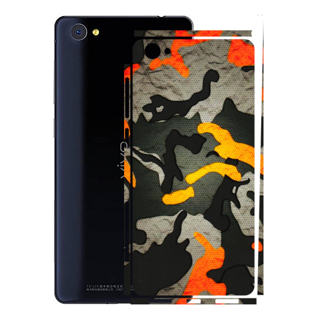 VIVO Z/V/X/T/U/S Series Phone Skins (All Models) - Orange Camouflage - 3D Embossed Finish (L-204) Vivo X5 Pro