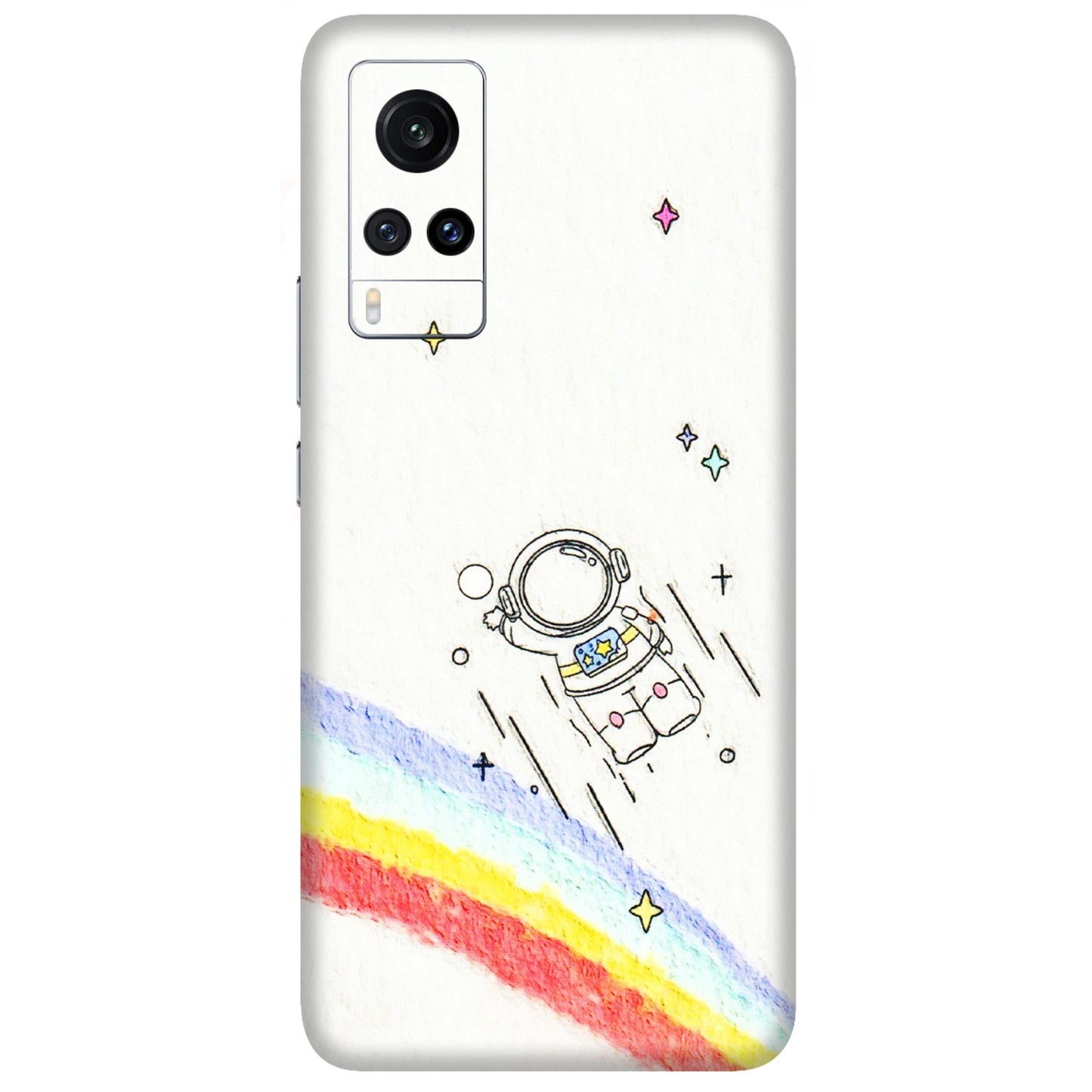 VIVO Z/V/X/T/U/S Series Phone Skins (All Models) - Milkyway Astronaut - 3D Embossed Finish (L-110) Vivo X60