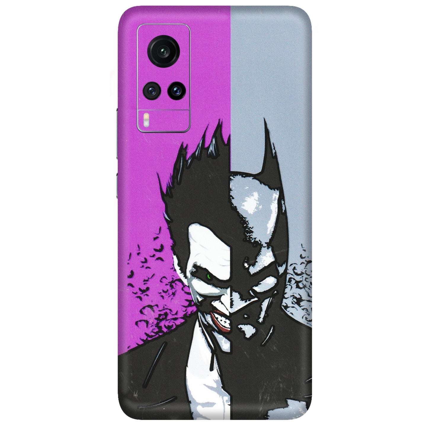 VIVO Z/V/X/T/U/S Series Phone Skins (All Models) - Batman & Joker - 3D Embossed Finish (L-143) Vivo X60
