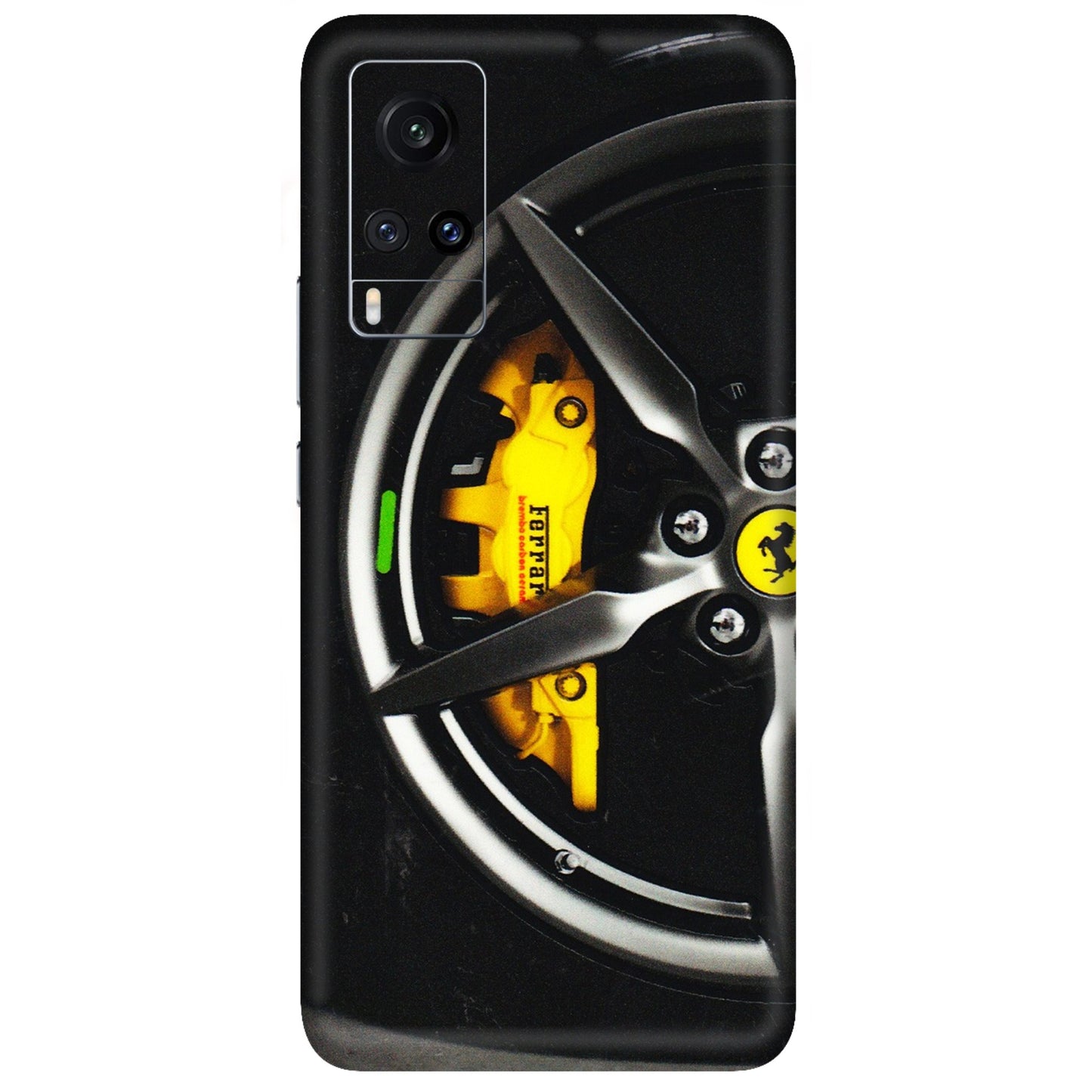 VIVO Z/V/X/T/U/S Series Phone Skins (All Models) - Ferrari Wheel Alloy - 3D Embossed Finish (L-173) Vivo X60