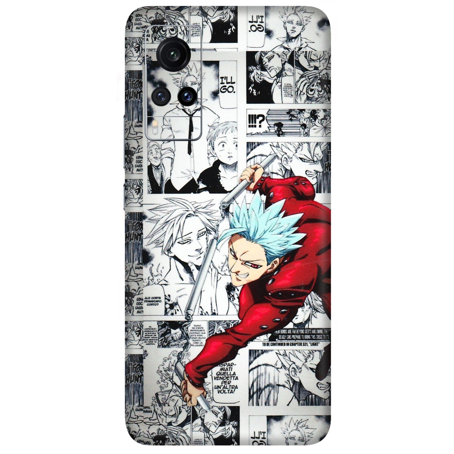 VIVO Z/V/X/T/U/S Series Phone Skins (All Models) - Anime Comic - 3D Embossed Finish (L-192) Vivo X60