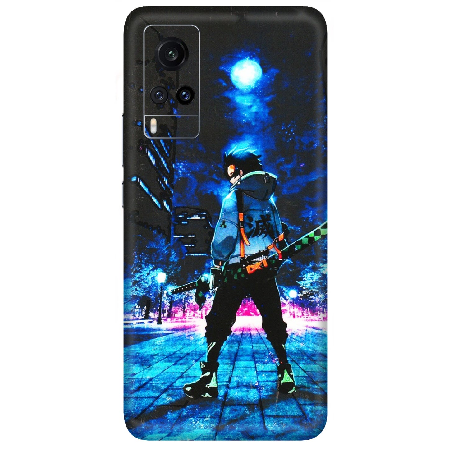 VIVO Z/V/X/T/U/S Series Phone Skins (All Models) - Demon Slayer Sword - 3D Embossed Finish (L-247) Vivo X60