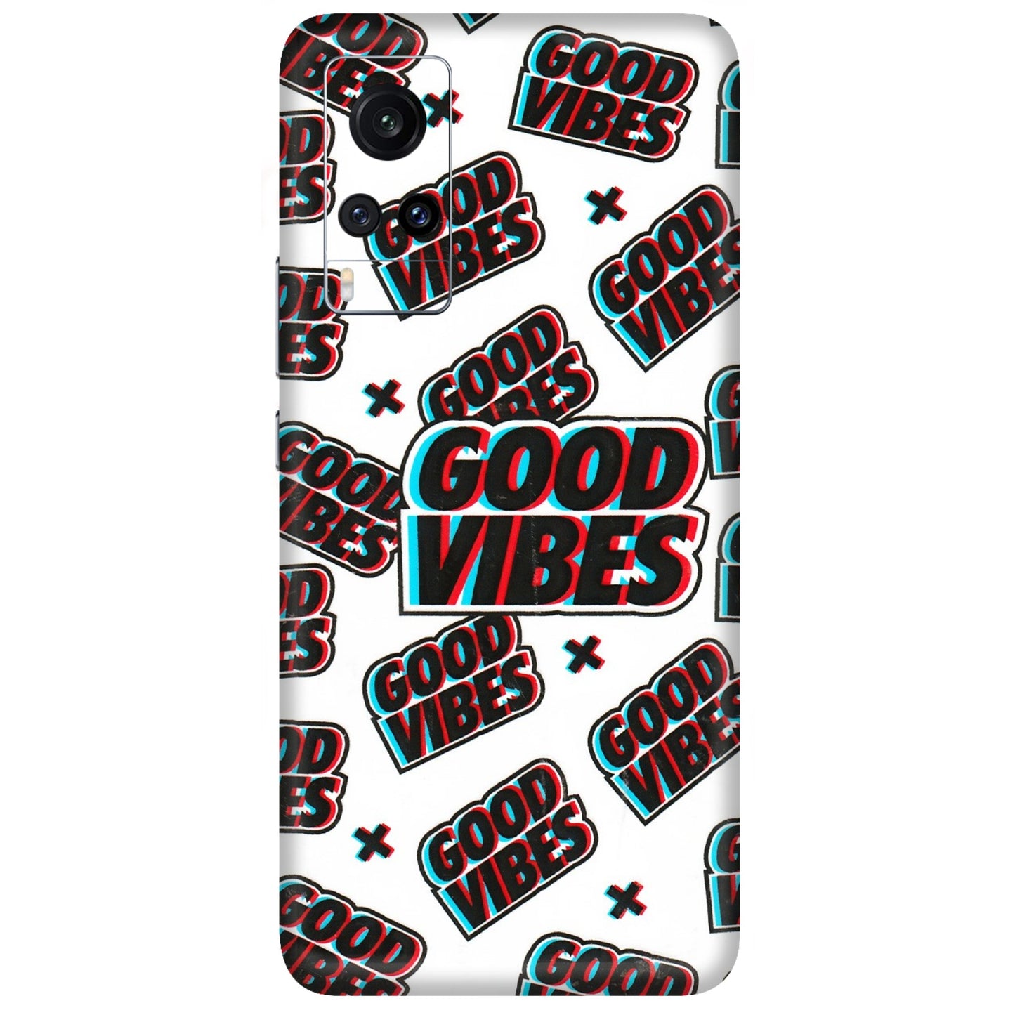 VIVO Z/V/X/T/U/S Series Phone Skins (All Models) - Good Vibes - 3D Embossed Finish (L-282) Vivo X60